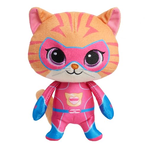 Disney Junior SuperKitties 7-inch Small Plush Stuffed Animal, Ginny, Kitten, Kids Toys for Ages 2 Up by Just Play