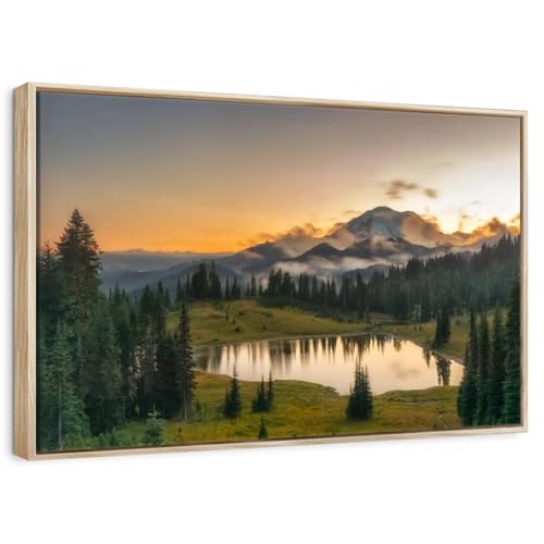 ElephantStock - Majestic Sunset At Mount Rainer Wall Art -