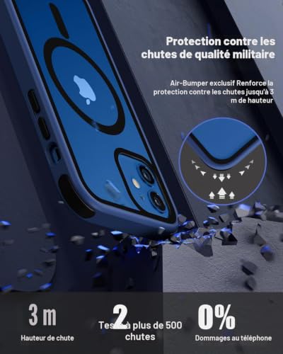 Coque iPhone 12 Pro anti rayures et chocs MobNano pour éviter les bris d'écran