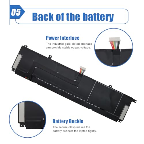 Image of 83Wh WK06XL Laptop Battery Replacement for HP Omen 16-b0xxx 16-b0000TX 16-B0047TX 16-C0xxx 16-C0167AX Omen 7 Plus 17-ck0xxx 17-CK0007NV 17T-CK100 Series M41711-005 M41640-AC1 M41640-CD1 11.58V