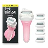 Wilkinson Sword Intuition 2in1 Soap and Shave Nourishing Damenrasierer, Integrierte vegane Seife...