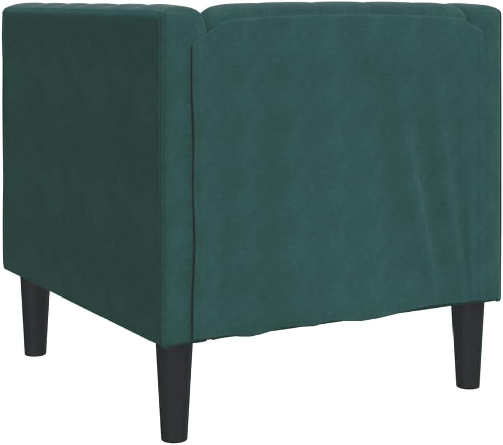 Chesterfield Sofa Chair Dark Green Living Room Furniture