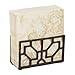 Relaxdays 10028974 Servilletero de Mesa Elegante, Soporte Servilletas 33 x 33 cm, Hierro Fundido, 1 Ud, 9.5 x 16 x 7 cm, Marrón