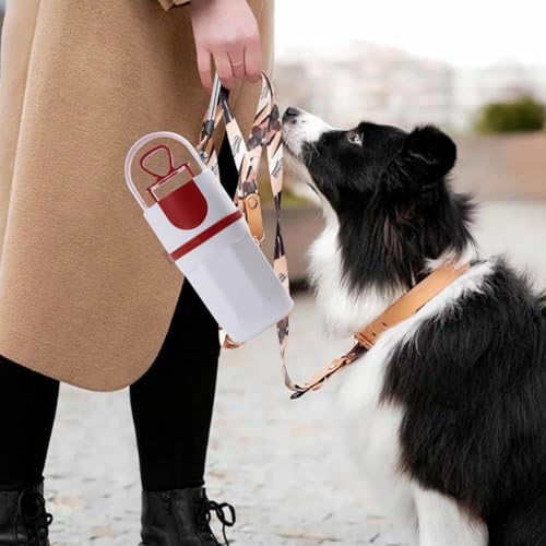 Hundekotsammler mit Beutelspender - kontaktloser Hundekotsammler | Kotsammler mit Beutelaufsatz und Gurtclip, Kotauffänger