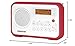 Sangean PR-D18RD AM/FM/Portable Digital Radio with Protective Bumper (White/Red)