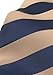 本色 Fashion 3''（7.5cm） Ties for Men Business Necktie (Beige & dark blue Striped, T105-121-02)