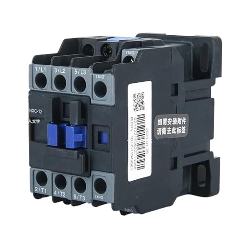Contactor de CA NXC-06 con contactos auxiliares NO NC y bobina de 380V trifásica