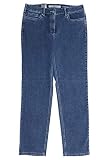 ZERRES Style GRETA – Bequeme, unsichtbaren Gummibund Jeanshose, Gerade geschnittenes Bein Farbe Stone Blue Größe 48