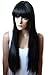 Produktbild PRETTYSHOP Perücke Voluminös Langhaar Cosplay Theater Show Glatt Schwarz FZ502d
