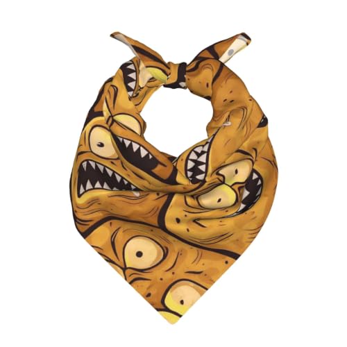 Trmontid Retro Fun Cartoon Monster Cookies Bandanas