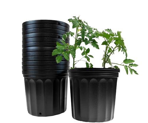Viagrow 2 Gal. Plastic Nursery Pots (7.57 liters) 10-Pack