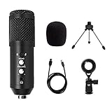 WUCHENG USB Gaming Microphone Condenser Streaming Cardioid Microphone Plug and Play Microphone,...