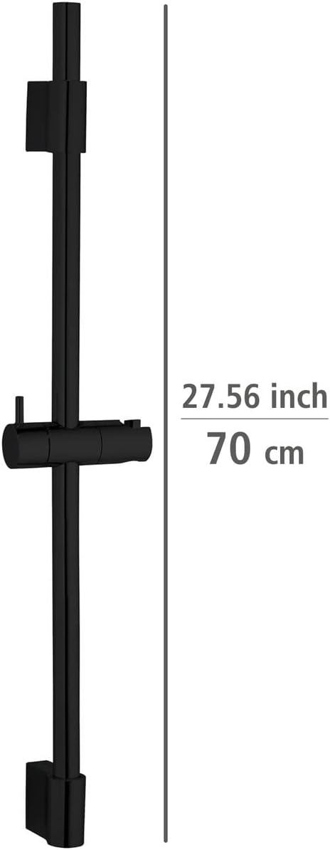 Wenko Classic Shower Bar features: round shape, stainless steel, includes mounting hardware