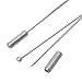 Rockin Beads Brand, 20 Silver/Steel Tone Beading Coat Stick Pin with Clutch Brooches 2 Inch Ball Head