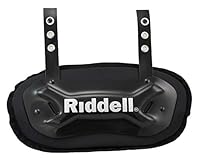 Riddell Unisex-Erwachsene Rückplatte, schwarz, Small