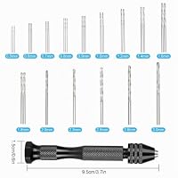 Linkstyle 31-tlg Handbohrer Set Pin Vise mit 30 Spiralbohrern 0,5-3 mm – Ansicht 2