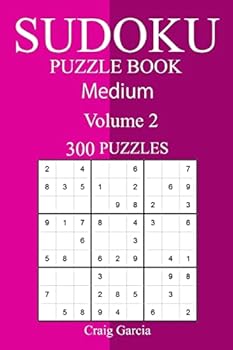 Paperback 300 Medium Sudoku Puzzle Book