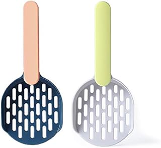 SUOXU 2 Pcs Cat Litter Scoop, Durable ABS Plastic Cat Litter Scoop Cat Litter Sifter Shovel Pet Cleanning ToolInstantly Filter Cat Litter and Cat Feces Cleaning Pet Picker