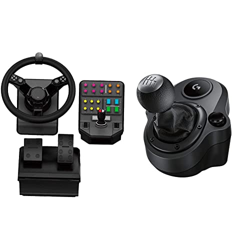 Prodotto 1: Il Pacchetto Heavy Equipment Bundle: comprende un volante per macchinari pesanti, ‎pedali del gas e dei freni e un pannello di controllo laterale per svolgere qualsiasi tipo di ‎attività agricola
