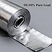 Lead Sheets, Pure Lead Plates Pb 99.999%, Flexible Lead Sheeting, Various Sizes, 0.1-0.5mm, Lab-Grade for DIY Crafting and Industrial Use (0.2 * 100 * 200mm)