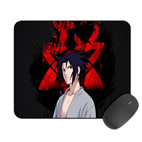 Image of Kirmada Printed Design Mouse Pad Sasuke Mangekyo (200MM X 240 X 3MM) Enhance Gaming and Work Performance Comfortable and Precise Non-Slip Water Proof Naruto Mouse Pad.