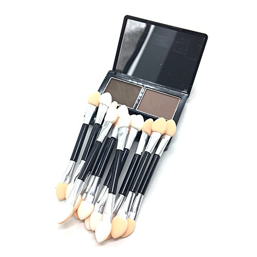 Gonioa 24PCS Foam Dual Sided Eye Shadow Eyeshadow Brush Sponges Applicators,Tipped Oval Makeup Applicator