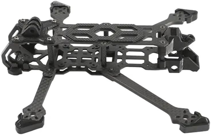 4 Inch Reinforced T700 Carbon Frame Kit 173mm Wheelbase 55g Lightweight Structure 3.5mm Thick Arm Mechanical Propulsion Component (1 Set)(Frame Kit)