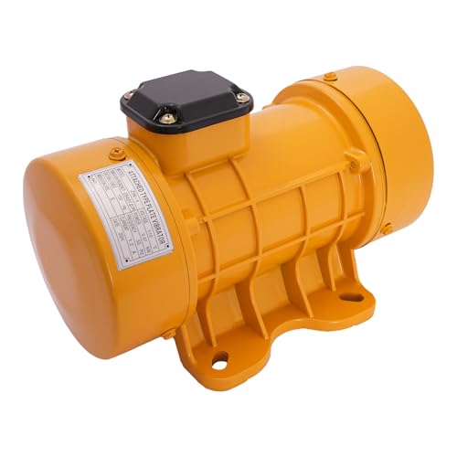 370 W/550 W Vibration Motor,110v 50Hz 2840 rpm IP44 Electric Vibrating Motor Concrete Vibrator Industrial Vibration Motor Concrete Cement Intensive Vibrator Motor (370 W Yellow)