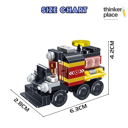 Image of STEM Toy Train Building Blocks Set (93 Pcs, 8-in-1) | DIY Freight Train Kit for Kids 7+ Years (Boys & Girls) | Educational Robotics Toy | Engineering, Creativity & Problem Solving Skills