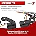Universal Motorcycle Led Turn Signals Handlebar Marker Lights Front Mini Size Blinkers for Cruiser Turing Motorbike Compatible with Harley Sportster Road King Honda Shadow (3Wire Specific Fit)