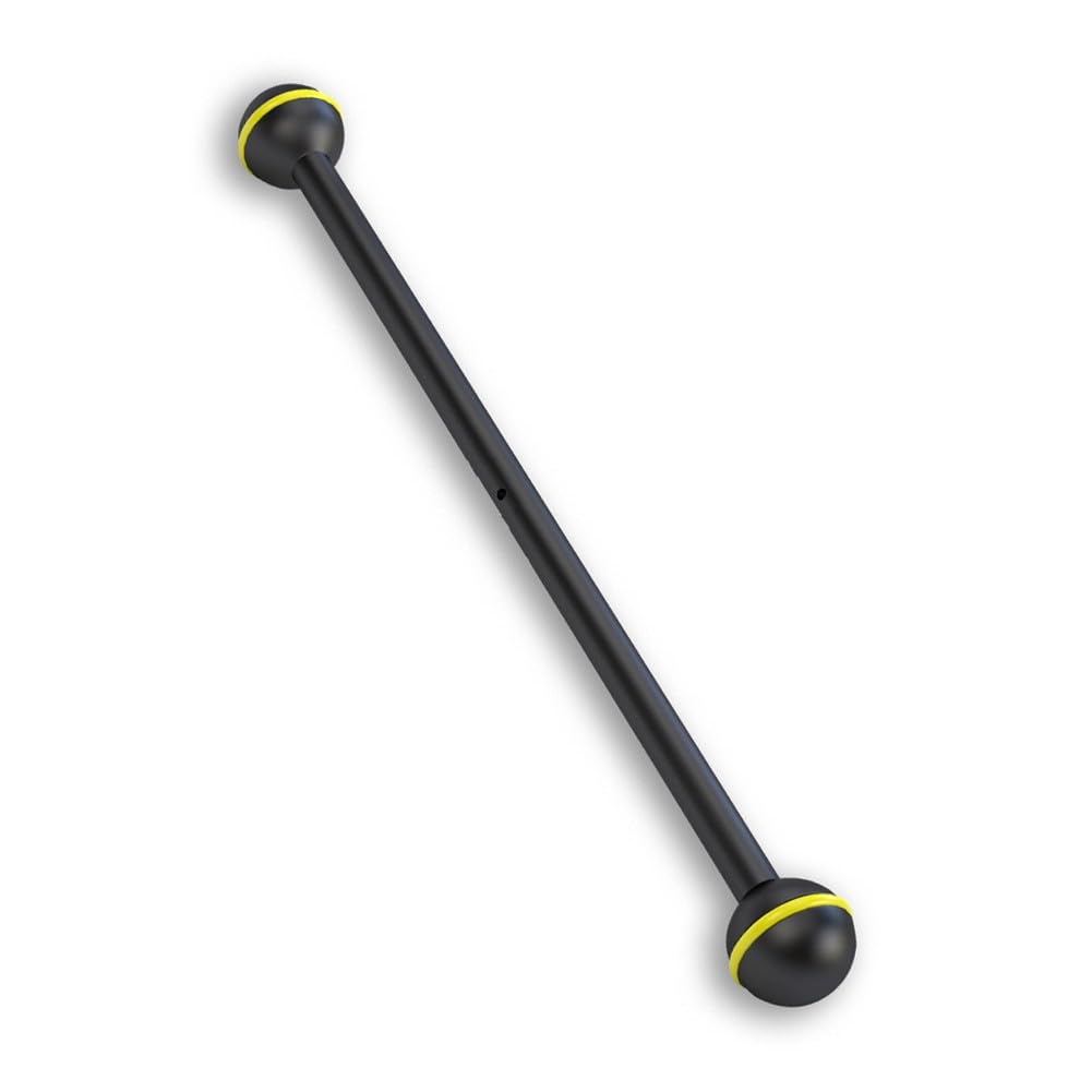 BlissfulAbode Poste de luz para fotografía de buceo con doble cabeza esférica de aleación de aluminio para cámara subacuática y montaje de linterna, 3.5-12 pulgadas
