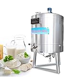 Kolice Commercial 100L Milk Pasteurizer Pasteurization Machine Sterilization Dairy Pasteurizer for Milk, Coffee, Ice Cream Mix.,Juice, Beer-220V,3 Gear Pasteurization Control,Double Layers,No Freezing