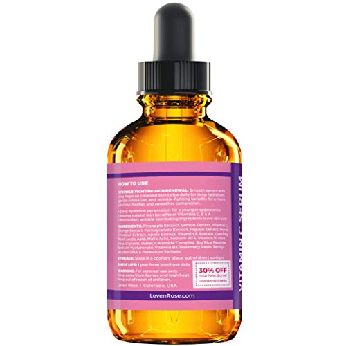 Leven Rose LR Vitamin C Brightening Serum 100% Natural Dark Spot Remover thumb #6