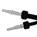 Hookah Hose 6.75ft Washable Hookah Pipe with Detachable Mouth Tips Soft Textile Covering Durable Shisha Hose (Black)