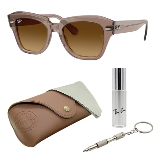 Image of Ray-Ban RB2186 STATE STREET Square Sunglasses with Official Eyewear Kit