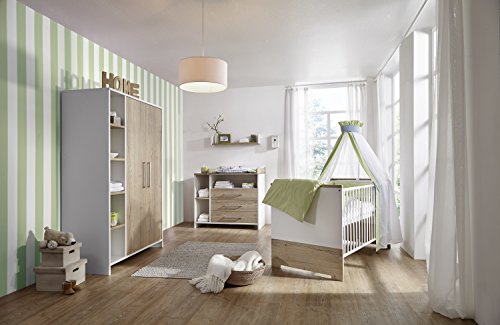 Schardt Wickelkommode mit Wickelaufsatz Eco Plus | In Eiche und Weiss | 113 x 98 x 54/70 cm - 05 566 09 00 Schardt Wickelkommode mit Wickelaufsatz Eco Plus | In Eiche und Weiss | 113 x 98 x 54/70 cm