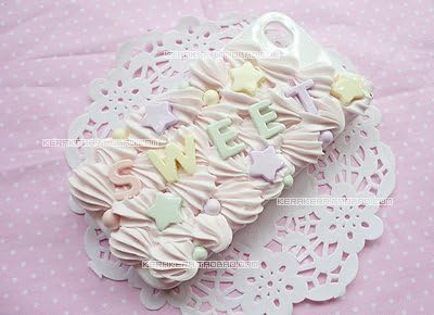 Amazon Iphone 4 4s ケース カバー Case ハンドメイド デコ スイーツデコ マカロンクリーム デコ電 0191アイフォン タブレットアクセサリ 通販