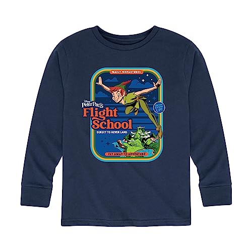 Disney Peter Pan - Flight School - Fly Away to Adventure - Toddler and Youth Long Sleeve Graphic T-Shirt