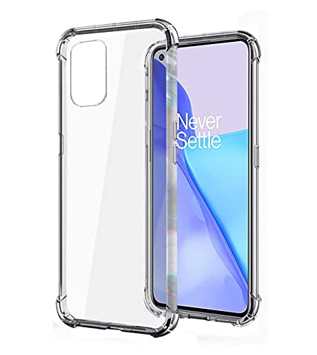 Image of Soft Flexible Silicone Back Cover Compatible with OnePlus 9, Transparent Case
