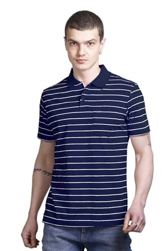 Image of GODFREY Half Sleeve Cotton Polo T Shirt for Man with Pocket - Regular fit Men Tshirts
