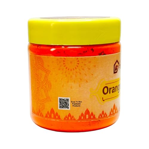 Image of Original Premium quality Hanuman Ji Sindoor | Orange Sindoor |100% Pure Hanuman Ji Pooja Sindoor, Pack of 4 (250 Gram Each)