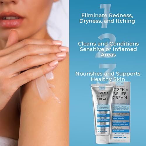 Image of Eczema Cream For Adults with Colloidal Oatmeal for Itching & Redness Relief