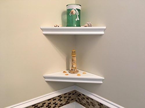 SHELVING SOLUTION Corner Wall Shelf (White)