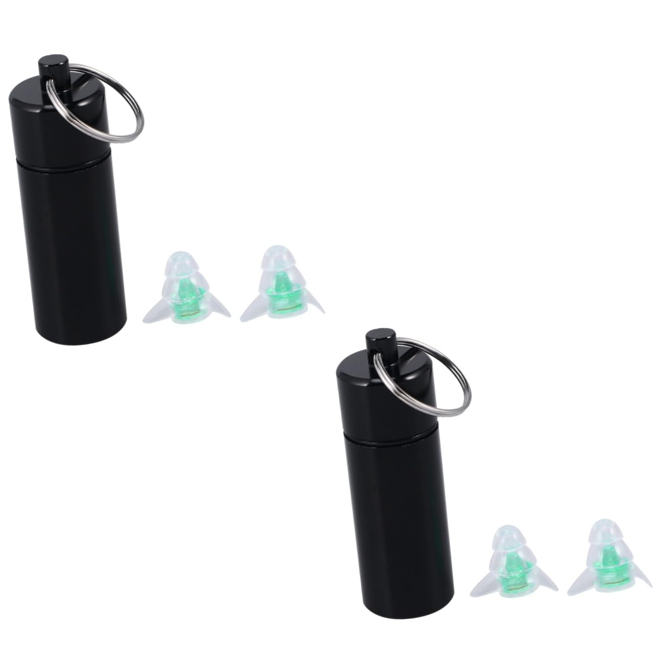 SOLUSTRE 2stücke Musikfilter Ohrstöpsel Geräuschreduzierung Für Schlaf Schnarchen Reisen Bequemes Design Mit Aluminiumflasche Grün Wiederverwendbare Ohrstöpsel Für Optimalen