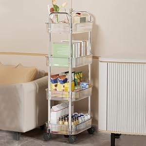 Hdhdhj Acryl Badrollwagen 4-stufig