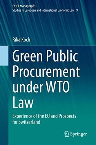 Buy Green Public Procurement under WTO Law — BookShops.in