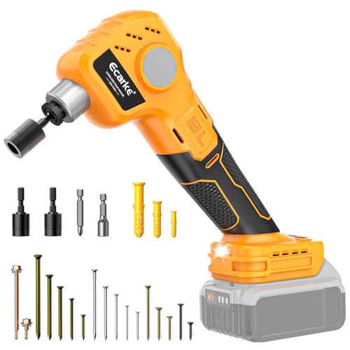 Ecarke Cordless Palm Nailer Compatible with DeWalt 20V Battery (Tool Only) - 6000 IPM Brushless Auto Hammer with Magnetic Nail Guide & LED for Framing, Joist Hangers, Tight Spaces