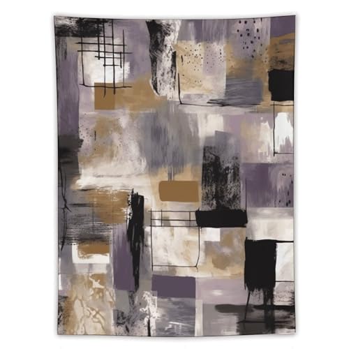 Tapisserie violet et beige 152x203 cm GFLFMXZW pour décoration murale verticale de salon