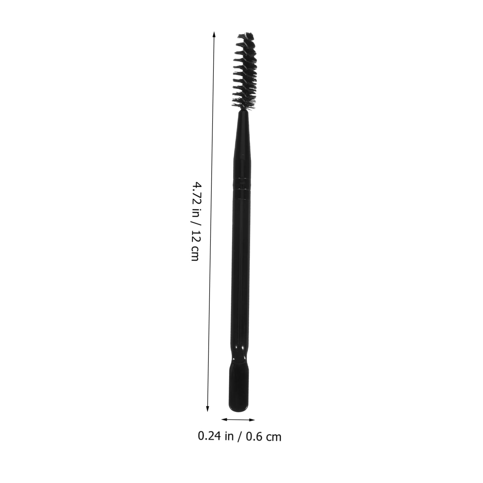 NOLITOY Luxury Wooden Handle Nylon Makeup Brush Double-ended Eyebrow Mascara Applicator Perfect for Women