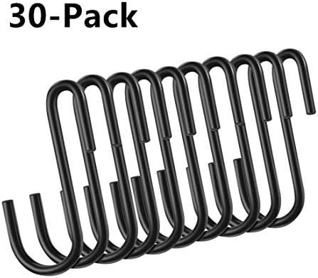 Miniatura 6 de 30 ganchos Roontin S, perchas resistentes, ganchos de metal para colgar ollas y sartenes, tazas de café, utensilios, ropa, jeans, toallas en la